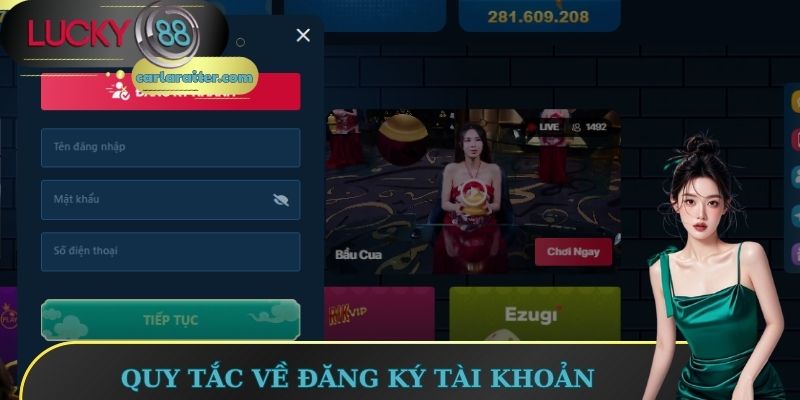 Điều khoản và điều kiện Lucky88 về đăng ký tài khoản mới