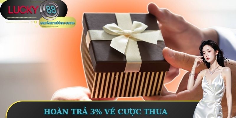 Khuyến Mãi Lucky88 - Tổng Hợp Chương Trình Hot Của Nhà Cái 2 Hoàn trả 3% vé cược thua